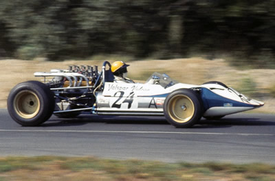 George Alderman at Lime Rock in 1968. Copyright Jeff Savage 2004. Used with permission.