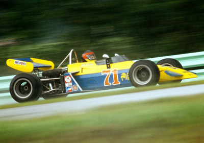 Nick Craw in his Brabham BT38B at Road America in August 1972. Copyright Tom Schultz 2020. Used with permission.