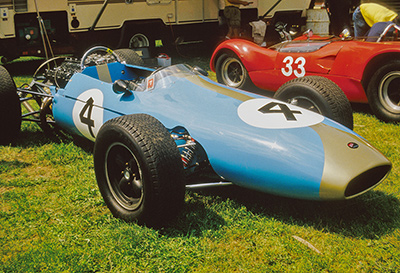 The Brabham BT4 of Art Valdez at the Road America Historics in July 1987. Copyright Tom Schultz 2022. Used with permission.