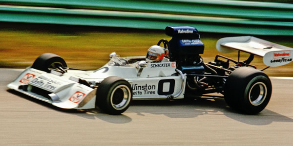 Jody Scheckter in Jerry Entin's Trojan T101 at Road America in 1973. Copyright Tom Schultz 2010. Used with permission.