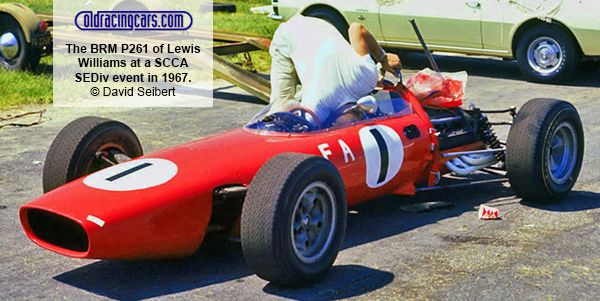 The BRM P261 of Lewis Williams at a SCCA Southeast Division event in 1967.  Copyright David Seibert.  Used with permission.