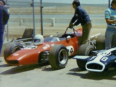 Butch Harris's Winkelmann WDB1 at Riverside in April 1970. Copyright Sandy Shepard 2012. Used with permission.