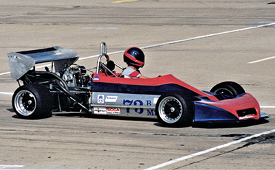 Chuck Sieber in his March 73B in a Solo event in 1991. Copyright Chuck Sieber 2022. Used with permission.