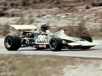 Bob Newton in his March 71BM at Westwood in May 1973. Copyright Kevin Skinner 2020. Used with permission.