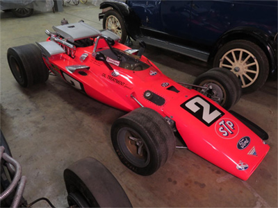 The 1969 Indy 500 winner, in storage in July 2017  (photograph by Jordyn Barone). Copyright <a href=https://americanhistory.si.edu/collections/search/object/nmah_694874 target=_blank>The Smithsonian Institution</a>.  Image has been used in accordance with the Terms of Use of the Smithsonian Institute.