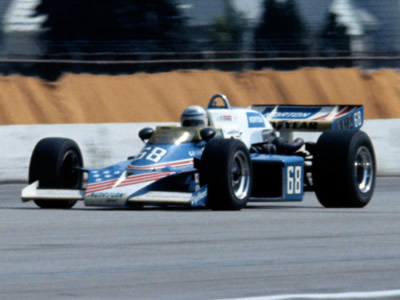 Tom Sneva in Penske Racing's #68 Norton Spirit McLaren M16C at Milwaukee in 1976. Copyright Glenn Snyder 2014. Used with permission. Tom Sneva in Penske Racing's #68 Norton Spirit McLaren M16C at Milwaukee in 1976. Copyright Glenn Snyder 2014. Used with permission.