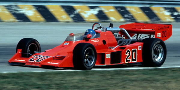 Gordon Johncock in his short-track Wildcat Mk 1 at Milwaukee in 1976. Copyright Glenn Snyder 2014. Used with permission.
