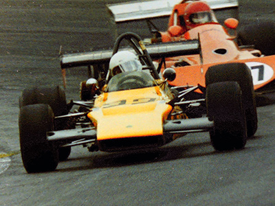 Bob Silvestro in his FB Lotus 69 at Lime Rock in July 1977. Copyright Arny Spahn 2020. Used with permission.