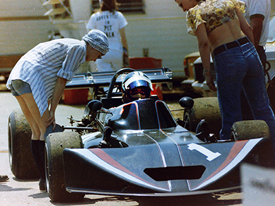 Jack Marsella in his March 705/41 at Bryar in May 1976. Copyright Arny Spahn 2020. Used with permission.