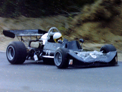 Peter Neumahr in his March 71BM/733 at Lime Rock in October 1976. Copyright Arny Spahn 2020. Used with permission.