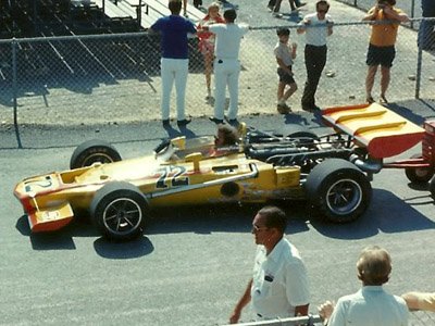 The Page Racing 1970/71 Eagle at Pocono in 1972. Copyright Jim Stephens 2014. Used with permission.