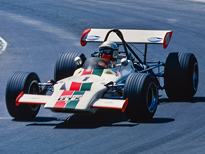 Craig Hill in the Castrol Lotus 69 at Mont-Tremblant in August 1971. Copyright Bruce Stewart 2017. Used with permission.