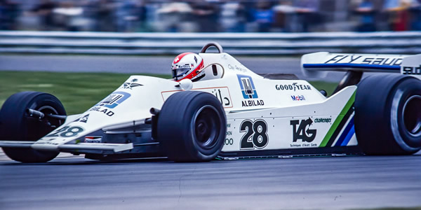 Clay Regazzoni in his Williams FW07 at the 1979 Canadian Grand Prix. Copyright Bruce Stewart 2017. Used with permission.