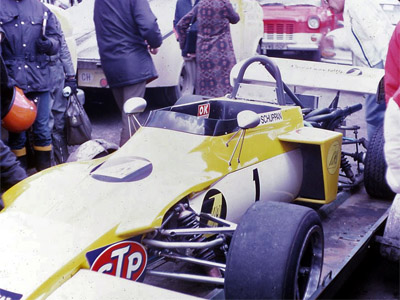 Vern Schuppan's March 722 in original specification at Brands Hatch in April 1972. Copyright Gerald Swan 2017. Used with permission.