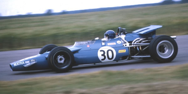 Jean-Pierre Beltoise drove the 4WD Matra MS84 at the British GP in 1974, seen here during practice. Copyright Gerald Swan 2017. Used with permission.