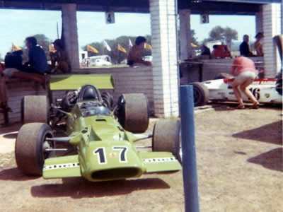 This picture taken in the pits at Killarney almost certainly shows Rob Thomas's TS5A. In the background is the sister TS5A still in Blignaut's Lucky Stripe colours, implying it was taken early 1973. Copyright Danie van den Berg 2005. Used with permission. This picture taken in the pits at Killarney almost certainly shows Rob Thomas's TS5A. In the background is the sister TS5A still in Blignaut's Lucky Stripe colours, implying it was taken early 1973. Copyright Danie van den Berg 2005. Used with permission.