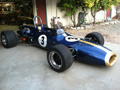 Dave Zurlinden's Brabham BT29 outside his garage in Carmel Valley in 2012. Copyright Dave Zurlinden 2025. Used with permission. Dave Zurlinden's Brabham BT29 outside his garage in Carmel Valley in 2012. Copyright Dave Zurlinden 2025. Used with permission.