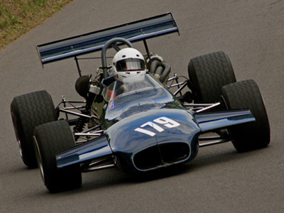 Richard Jones in his Brabham BT29X at Shelsley Walsh in August 2015. Copyright Peter Atkins 2025. Used with permission. Richard Jones in his Brabham BT29X at Shelsley Walsh in August 2015. Copyright Peter Atkins 2025. Used with permission.