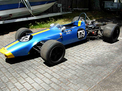 George Jack's Chevron B15 in New Zealand in 2008. Copyright George Jack 2021. Used with permission.