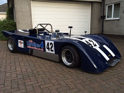 John Taylor's Chevron B19 in August 2014. Copyright John Taylor 2022. Used with permission.