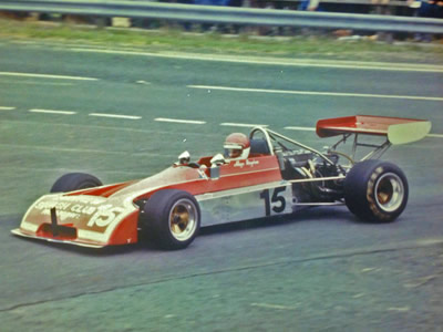 Alwyn Bingham in his Chevron at the Craigantlet hillclimb in 1980. Copyright Alwyn Bingham 2016. Used with permission.