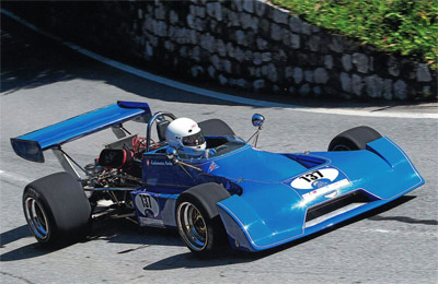 Markus Kalbermatten in his Chevron B25 at the Arosa Bergrennen in September 2011. Copyright Markus Kalbermatten 2020. Used with permission.