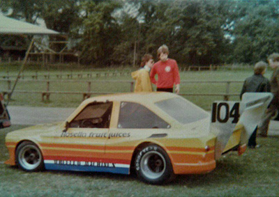 Laurence Jacobsen's Chevron B29 with Imp body, probably in 1980. Copyright Chris Smyth 2022. Used with permission.