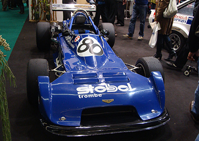 Pierre Lemasson's Chevron B34 at Retromobile in 2011. Licenced by Thomas Bersy under Creative Commons licence Attribution-NonCommercial-ShareAlike 2.0 Generic. Original image has been cropped.