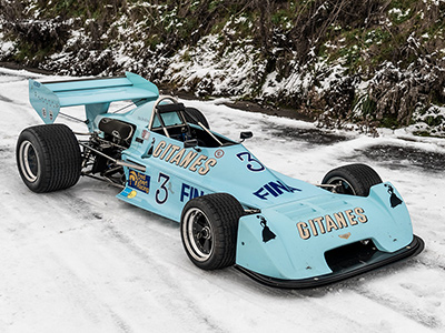 Harin de Silva's Chevron B35 when advertised by Adam Sykes & Co in 2022. Copyright Adam Sykes & Co 2023. Used with permission.