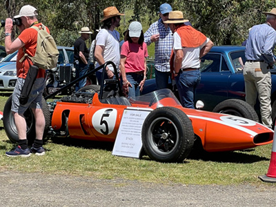 Barrie Read's Cooper at the Rob Roy hillclimb in November 2021. Copyright Barrie Read 2022. Used with permission.