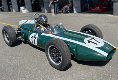 Flavio Puccinelli's newly-restored Cooper T53 'F2-17-60' in March 2021. Copyright Flavio Puccinelli 2021. Used with permission.