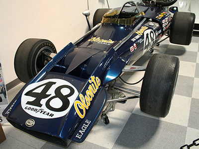 The former Goodyear Eagle show car in the Riverside Museum in March 2009. Copyright Richard Fleener 2024. Used with permission.