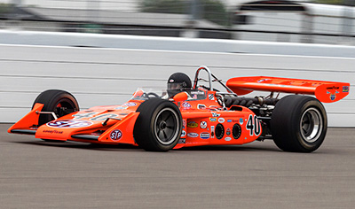 Ted Woerner in his Swede Savage Tribute Eagle at World Wide Technology Raceway (Gateway Motorsports Park) in August 2023. Copyright Ted Woerner 2023. Used with permission.