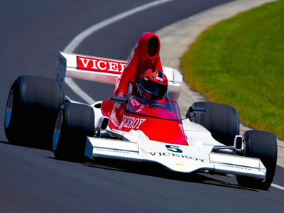 Ross Olney in the Lola T400 at Indy in 2016. Copyright Michael DiPleco 2016. Used with permission.