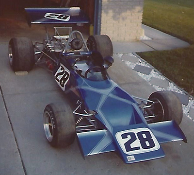 Jim Predith's Lotus 69 on his driveway in 1979. Copyright Patty Predith 2020. Used with permission.