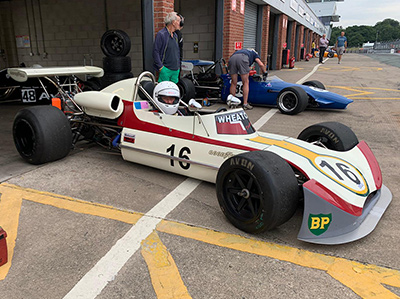 Will Tomkins' Wheatcroft-liveried March 732 at Oulton Park in July 2022. Copyright Will Tomkins 2023. Used with permission.