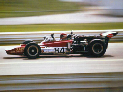 Tony Kestian in his McKee Mk 12 at a SCCA National at IRP in July 1973. Copyright Jack Finucan. Used with permission.