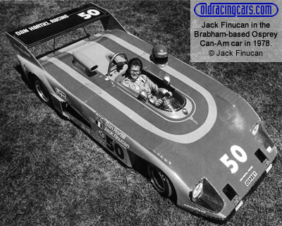 Jack Finucan in the Brabham BT38-based Osprey Can-Am car in 1978. Copyright Jack Finucan 2005. Used with permission. Jack Finucan in the Brabham BT38-based Osprey Can-Am car in 1978. Copyright Jack Finucan 2005. Used with permission.