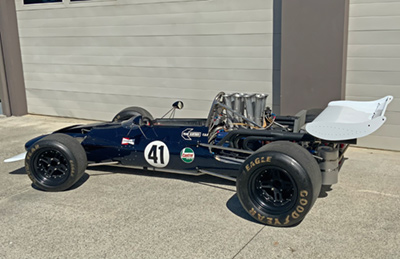 Kyle Hallett's restored Surtees TS5A in April 2021. Copyright Kyle Hallett 2021. Used with permission.