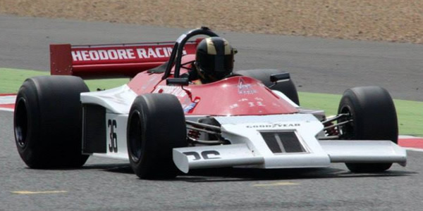 Phil Hall in his restored Theodore TR1 At the Silverstone Classic in 2014. Copyright David Hayhoe 2017. Used with permission.