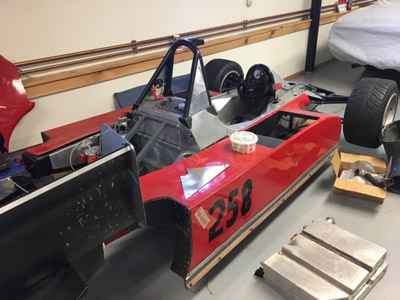 What appears to be the ex-Render Toleman with Vince Holland in February 2020. Copyright Vince Holland 2020. Used with permission.