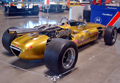 The fully-restored 1965 Vollstedt at the World of Speed Museum in July 2015. Copyright Wil Hata 2015. Used with permission.