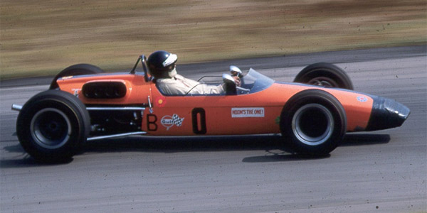 Mike Hayman's Brabham BT21C at Virginia International Raceway in September 1968. Copyright Ed Cabaniss (virhistory.com) 2019. Used with permission.