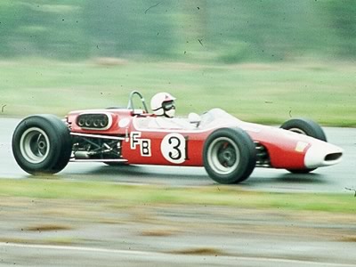 Ted Thomas in his Brabham at VIR in April 1970. Copyright Robert Graham (virhistory.com) 2019. Used with permission.