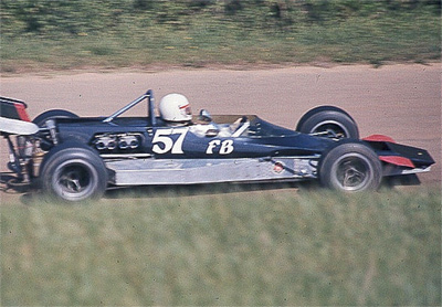 George Herscher's Lola T240 at VIR in April 1974. Copyright John Davison (virhistory.com) 2021. Used with permission.