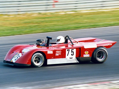 Dick Leppla driving the B16 Spider at the Nürburgring Oldtimer GP, August 1989. Note the SVRA and SCCA stickers, suggesting the car had already spent time in the US. Copyright Norbert Vogel 2009. Used with permission.