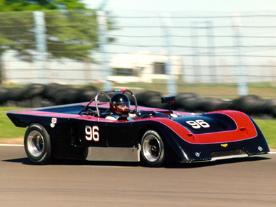 Michael Amalfitano in his Chevron B19 at Watkins Glen in September 1990. Copyright Norbert Vogel 2009. Used with permission.