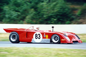 Philippe Fravalo in a Chevron B19 at the European Historic GP at Zolder 7-9 Aug 1987. Copyright Norbert Vogel 2009. Used with permission.