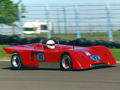 Brian Redman in a Chevron B19 at Watkins Glen in 1990. Copyright Norbert Vogel 2009. Used with permission.