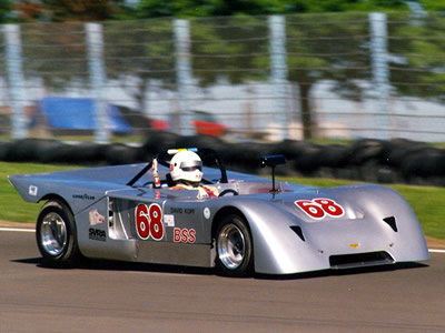 David Kopf in his Chevron B19 at Watkins Glen in September 1990. Copyright Norbert Vogel 2009. Used with permission.